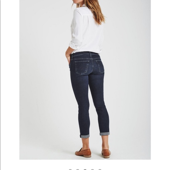 AG ADRIANO GOLDSCHMIED jeans the Stilt Roll-Up size 27 dark wash - Picture 6 of 10